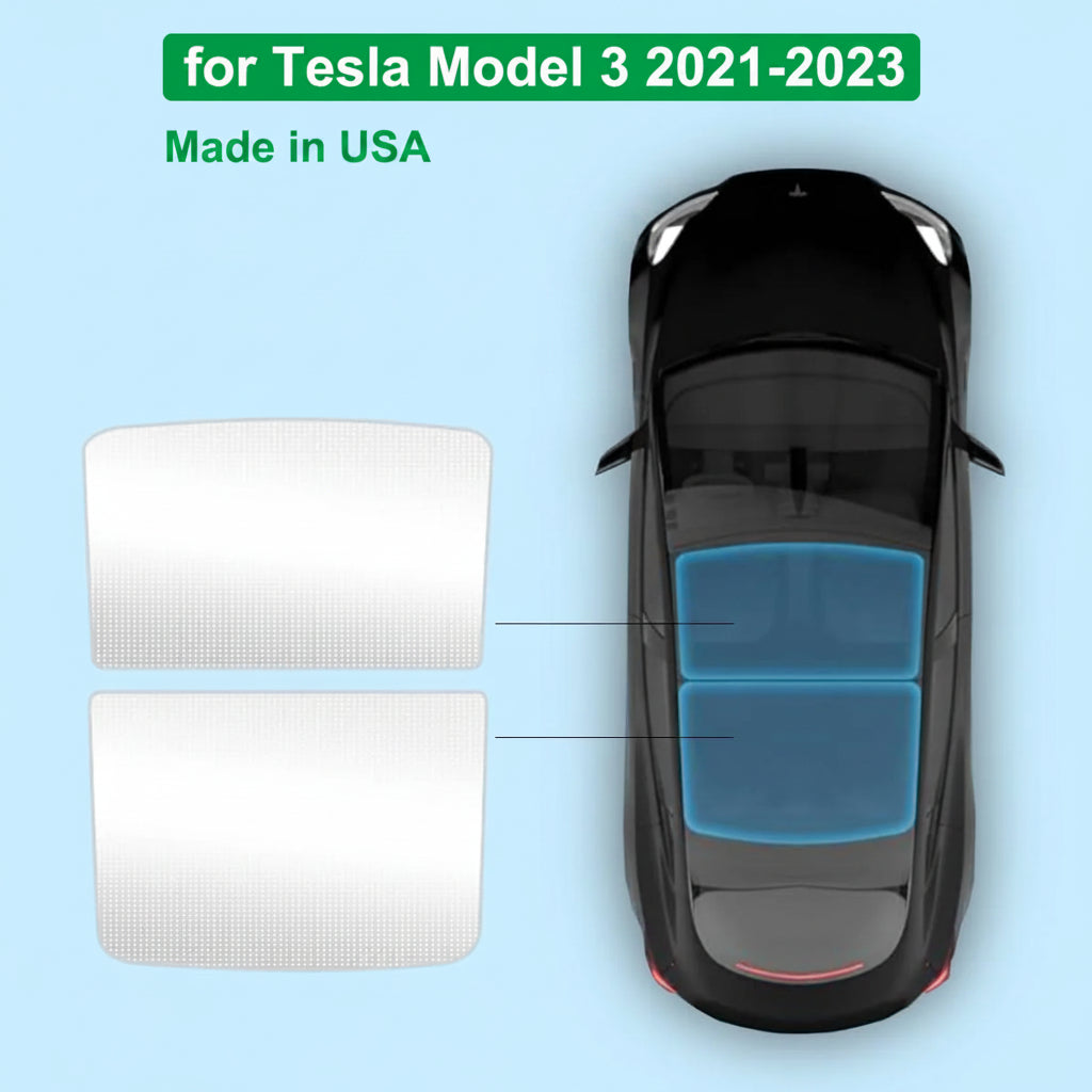 Sun Shade for Tesla Model 3 Y YL Juniper Highland 2025-2020 2026 Upgrade Ice Cloth Buckle Sun Glass Front Rear Sunroof Skylight