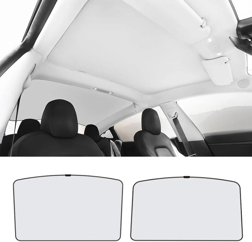 Sun Shade for Tesla Model 3 Y YL Juniper Highland 2025-2020 2026 Upgrade Ice Cloth Buckle Sun Glass Front Rear Sunroof Skylight