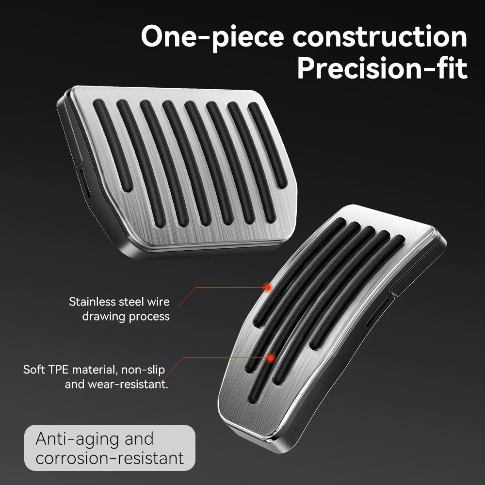 for Tesla Model 3 Y/YL Highland Juniper 2019-2026 Foot Pedals Snap-Fit Install Alloy Gas Fuel Brake Accelerator Pedal Cover