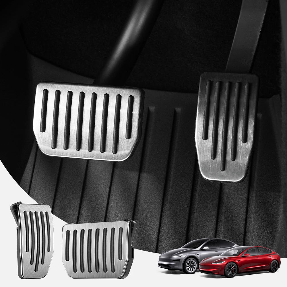 for Tesla Model 3 Y/YL Highland Juniper 2019-2026 Foot Pedals Snap-Fit Install Alloy Gas Fuel Brake Accelerator Pedal Cover