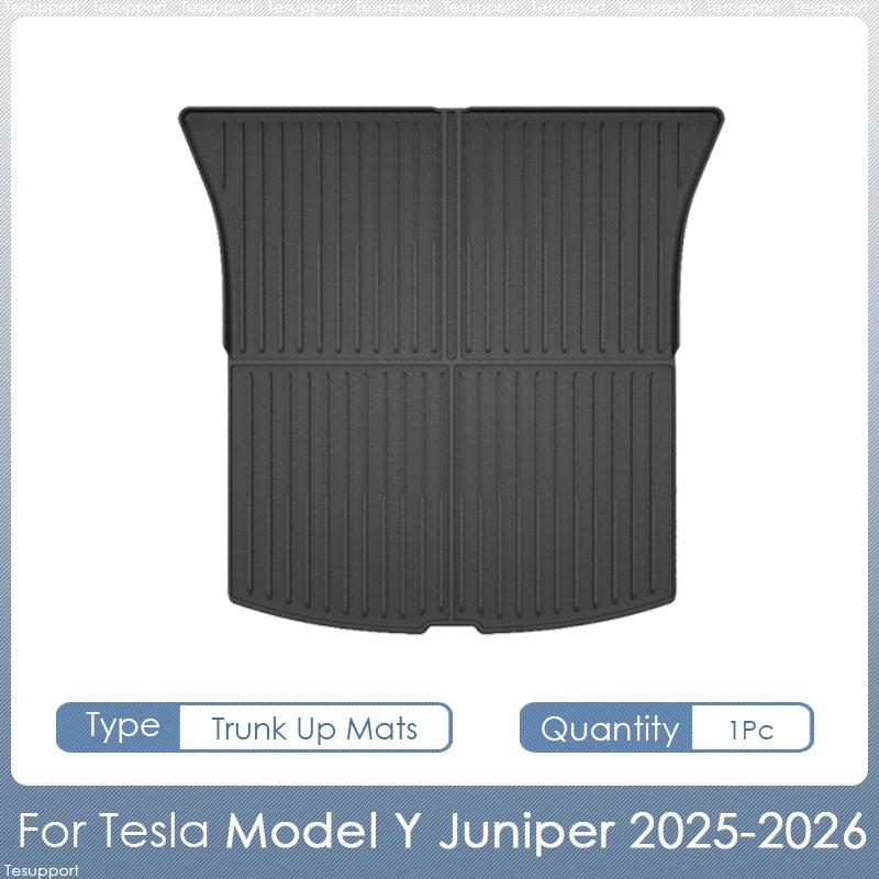 For Tesla Model Y Juniper Accessories 2025 2026 TPE Floor Mats Cargo Liner Waterproof Trunk Mat for Tesla Model Y Juniper 2026